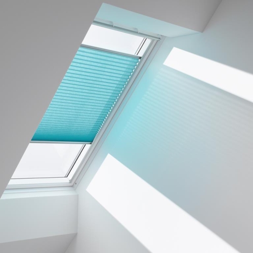 VELUX® Faltrollo Alu Linie FK04 Weiß mit Wellen 1257 manuell (FHL-S)