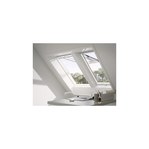 VELUX® Klapp-Schwingfenster GPU Kunststoff FK06 66x118 Aluminium 2-fach Verglasung GPU 70 Standard Plus UW=1,3